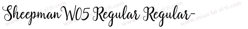 SheepmanW05 Regular Regular字体转换